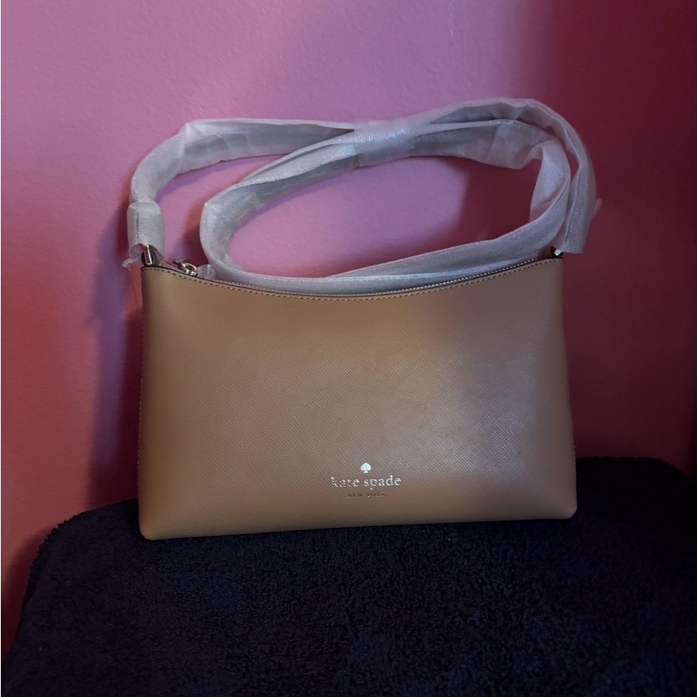 BNWT kate spade Tan Leather Shoulder Bag
